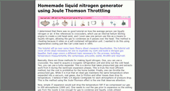 Desktop Screenshot of homemadeliquidnitrogen.com